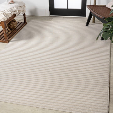 Aarhus Minimalist Scandi Striped Area Rug
